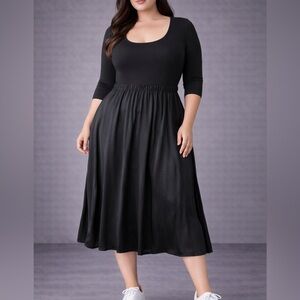 George Black Midi Dress